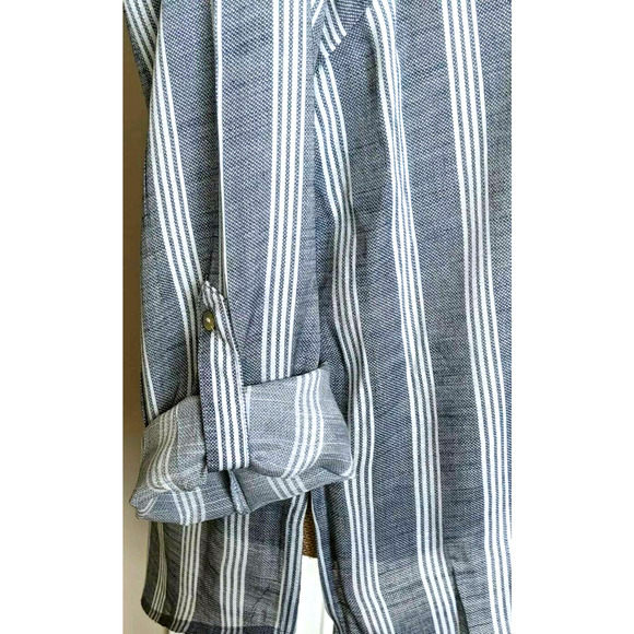 Fred David Blouse Long Sleeve Button-Down Collared - Picture 3 of 10